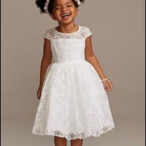 2T White Flower Girl Dress